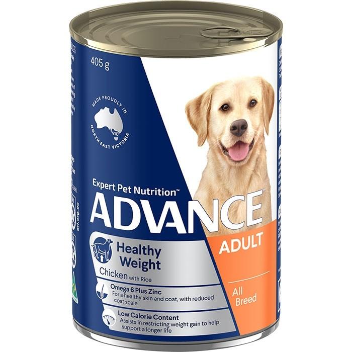 Advance Weight Control All Breed Chicken and Rice 12 x 405g - PetBuy