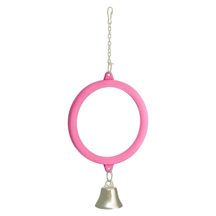 Avi One Acrylic Mirror with Bell Bird Toy - PetBuy