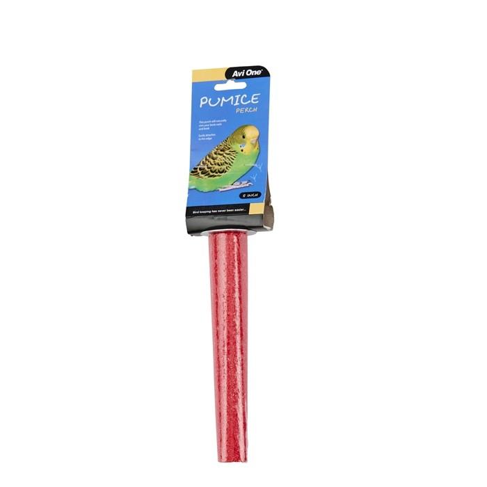 Avi One Pumice Perch 8in Red - PetBuy