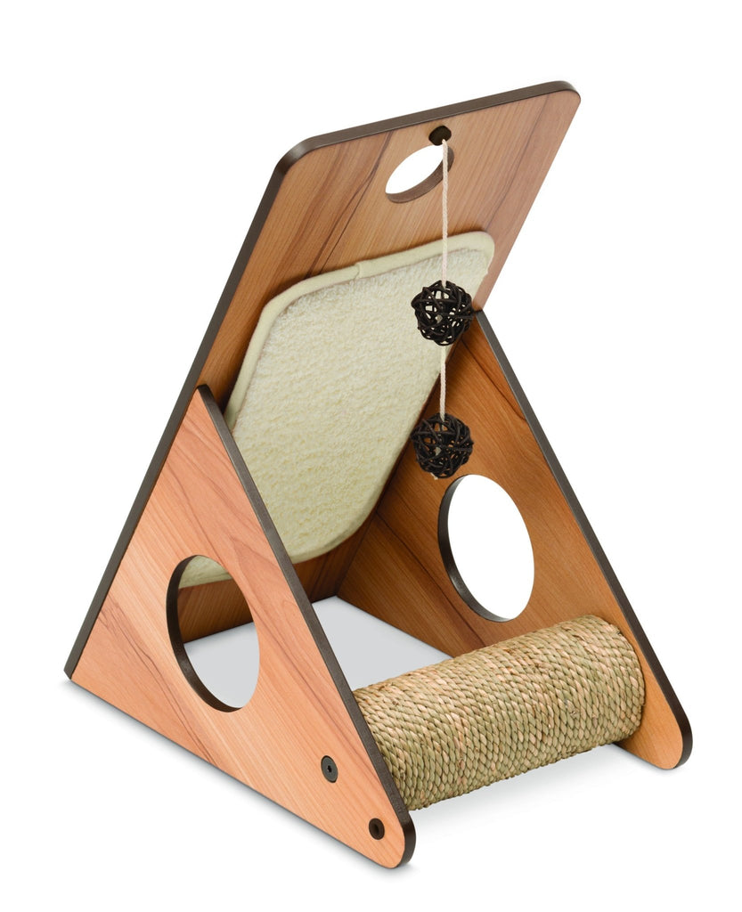 Catit Vesper Cat Scratcher Play Center Walnut - PetBuy