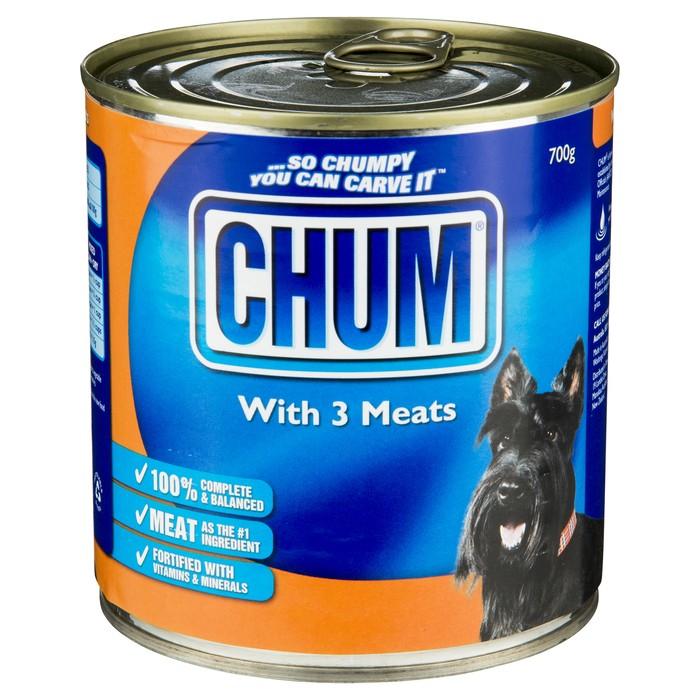 Chum With 3 Meats 12 x 700g - PetBuy