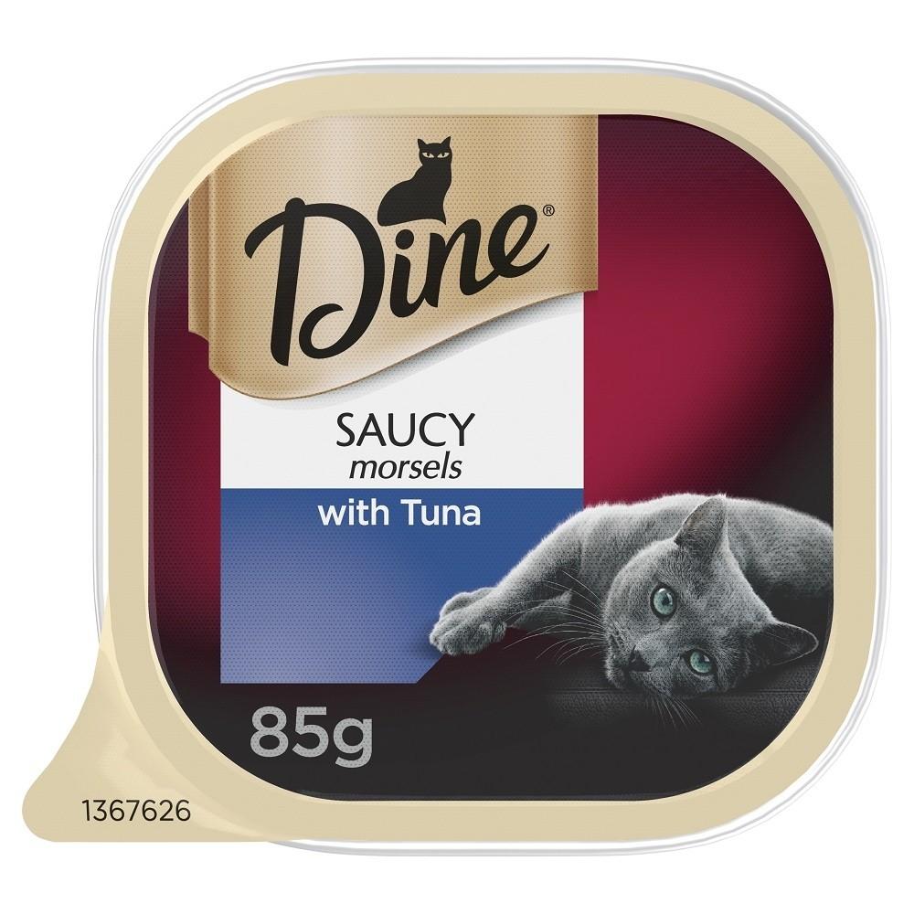 Dine Saucy Morsels with Tuna 85g x14 - PetBuy