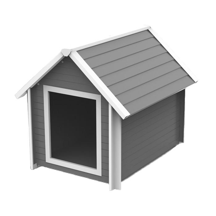 Ecoflex Bunkhouse Dog Kennel Grey - PetBuy