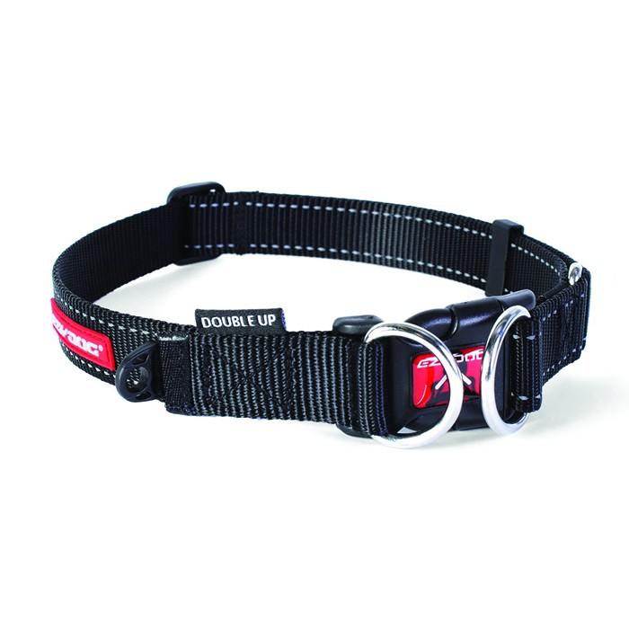 Ezydog Double Up Dog Collar Black - PetBuy