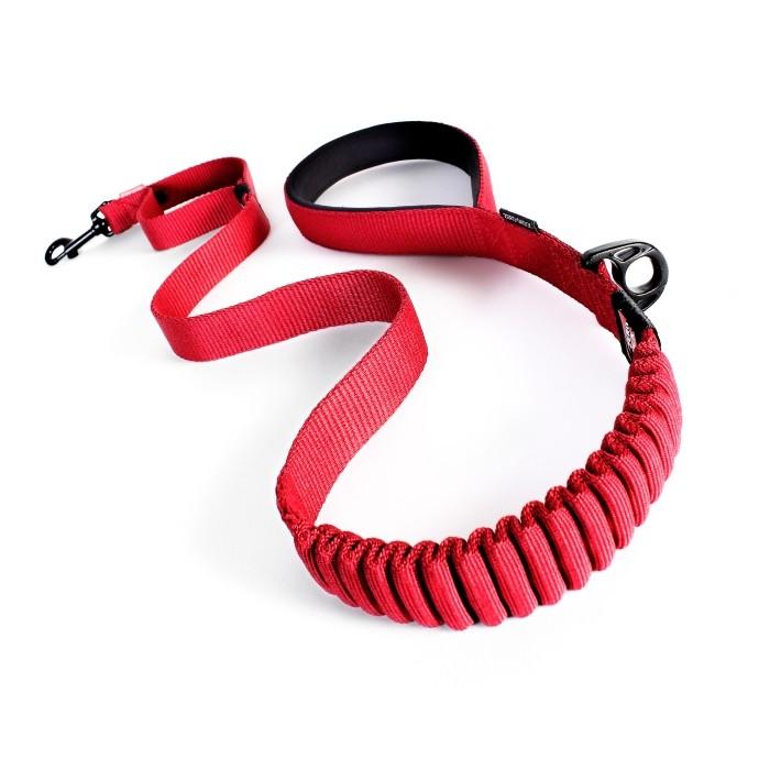 Ezydog Zero Shock Dog Leash 120cm Red - PetBuy