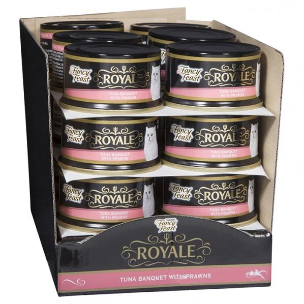 Fancy Feast Royale Tuna Banquet With Prawns 85g x24 - PetBuy