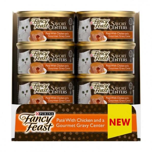 Fancy Feast Savoury Centres Chicken Pate Cat Can 85gx24 - PetBuy