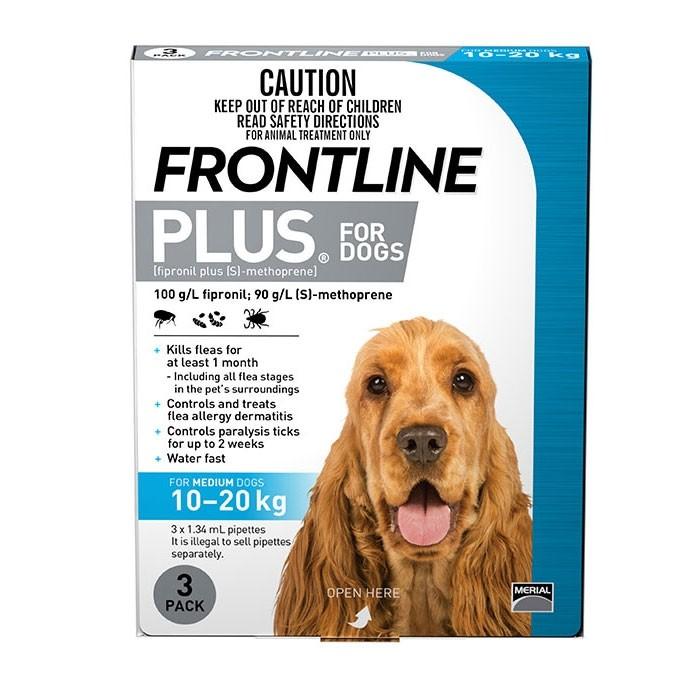 Frontline Plus Blue For Medium Dogs - PetBuy