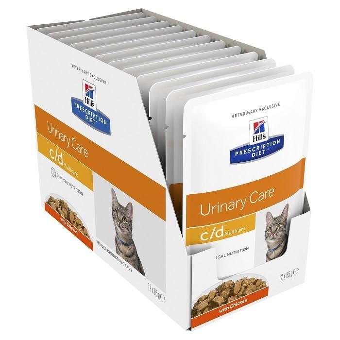 Hill's Prescription Diet c/d Chicken Feline Pouch 85gx12 - PetBuy