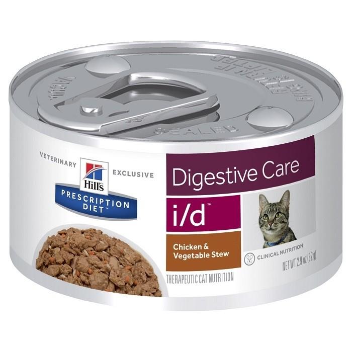 Hills Prescription Diet I/D Digestive Health Adult Cat Food 82gx24 - PetBuy