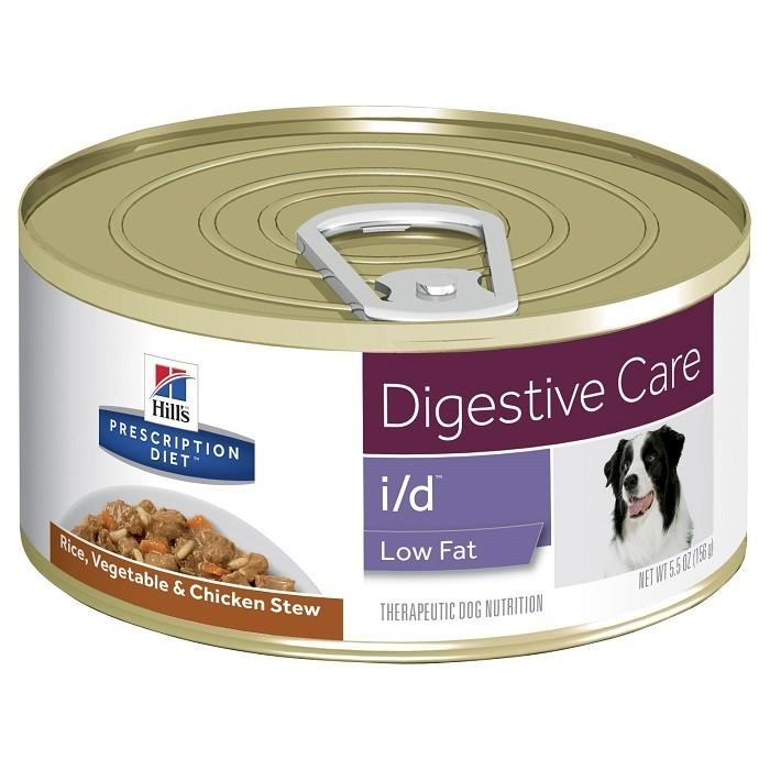 Hills Prescription Diet I/D Low Fat Digestive Care Adult Dog Food 156gx24 - PetBuy