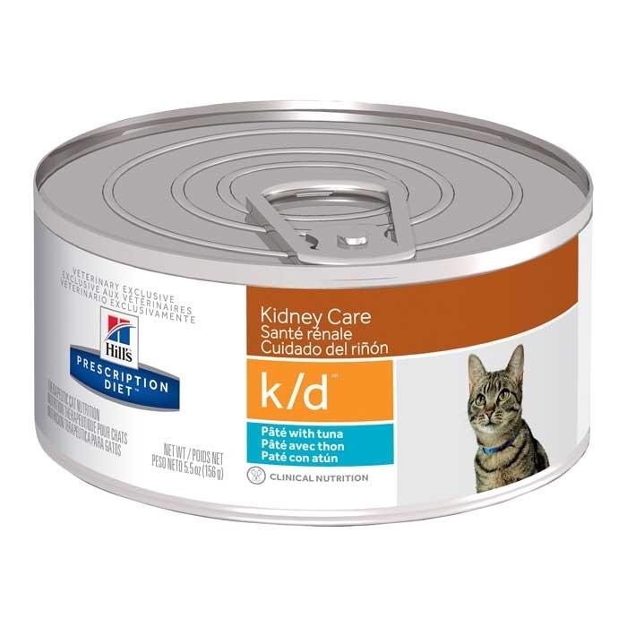 Hills Prescription Diet K/D Kidney Care Tuna Pate Adult Cat Food 156gx24 - PetBuy