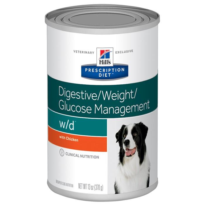 Hill's Prescription Diet W/D Dgt Wght Glu Mng Adult Dog 12 x 370g - PetBuy