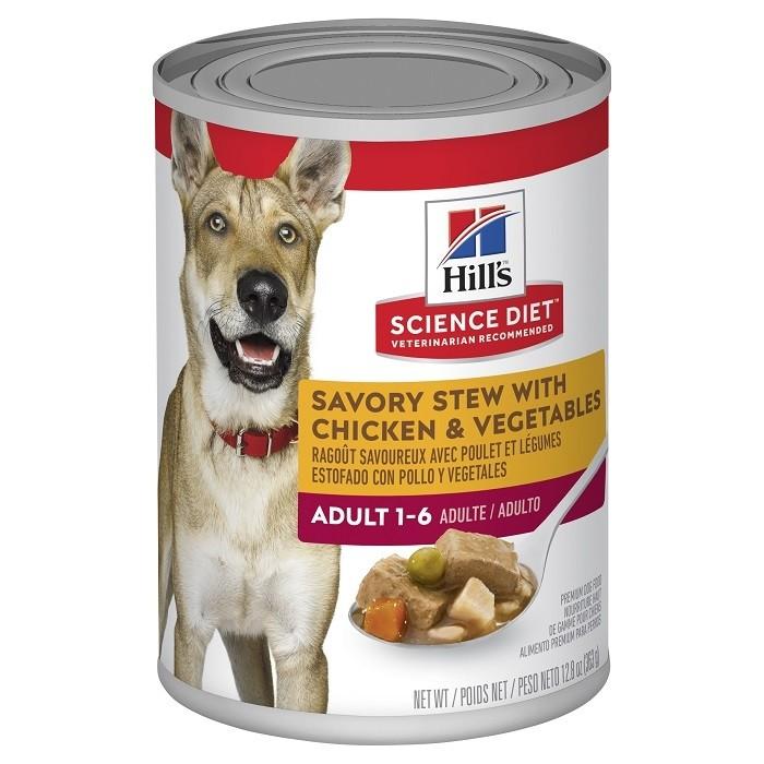 Hill's Science Diet Adult Stew Chicken & Vegetable Dog Food 363g - PetBuy