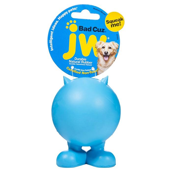 JW Bad Cuz Durable Rubber Ball Medium - PetBuy