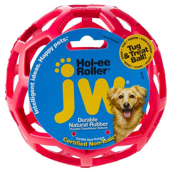 JW Durable Natural Rubber Hol-ee Roller Ball Large - PetBuy