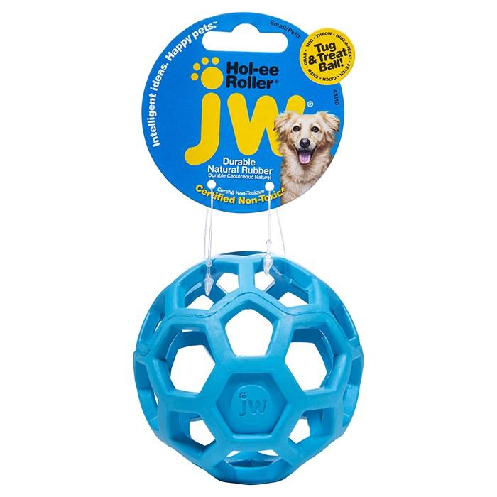 JW Durable Natural Rubber Hol-ee Roller Ball Small - PetBuy