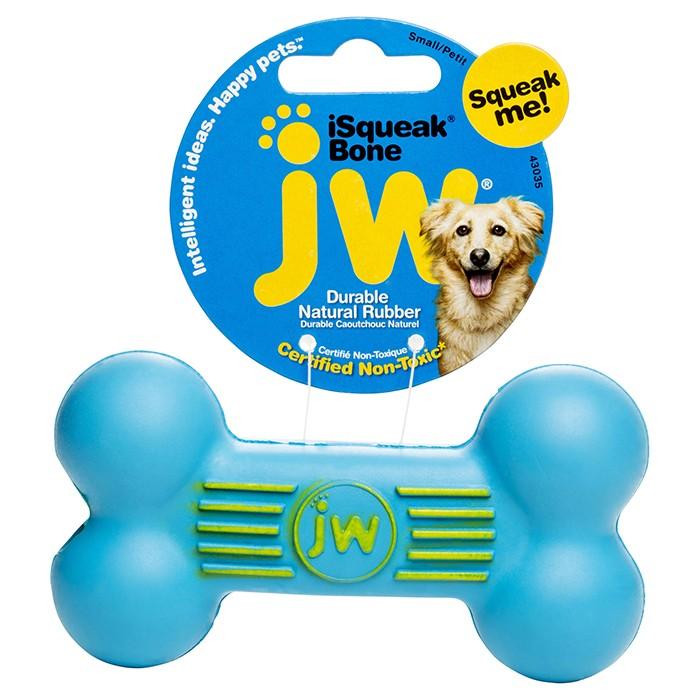 JW Durable Rubber Isqueak Bone Small - PetBuy