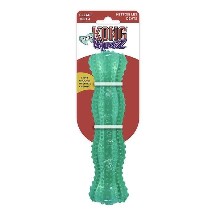 KONG Squeezz Dental Stick Dog Toy Mint Medium - PetBuy