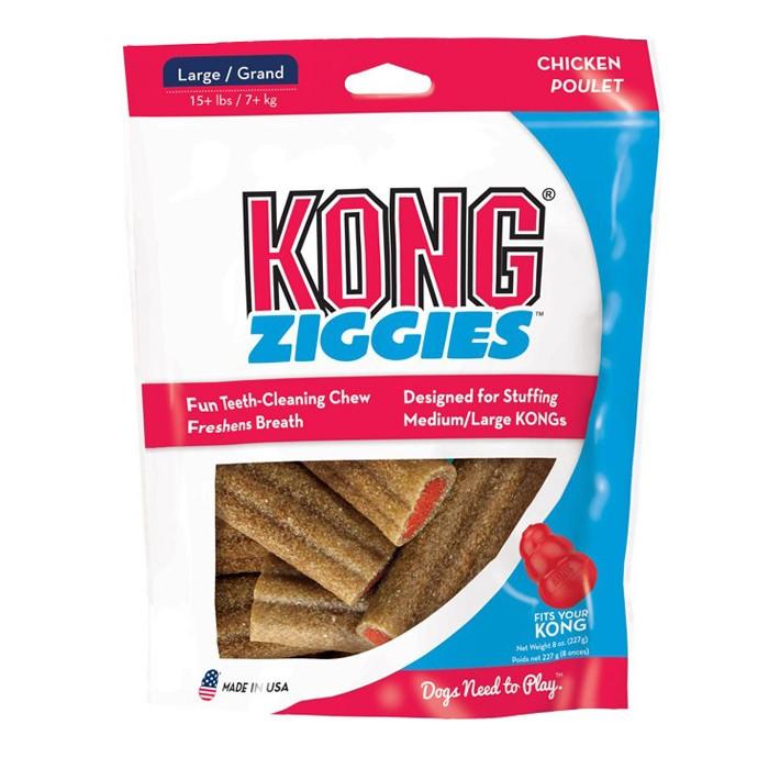 KONG Stuffn Ziggies Dog Treat Large 6Pack - PetBuy