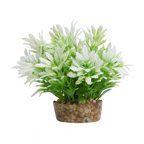 Let's Decorate Plant Coloured Tip Leaf Aquatic Ornament Mini - PetBuy