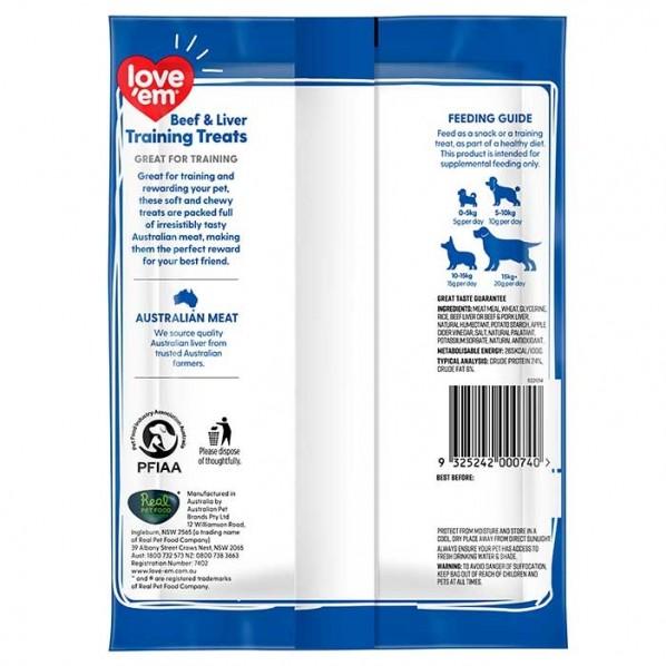 Love Em Beef Training Treats Dog Treat 200g - PetBuy