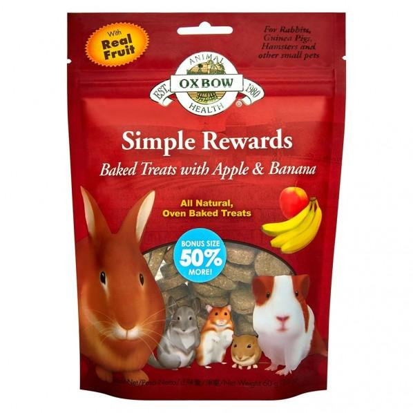 Oxbow Apple & Banana Small Pet Treat 60g - PetBuy