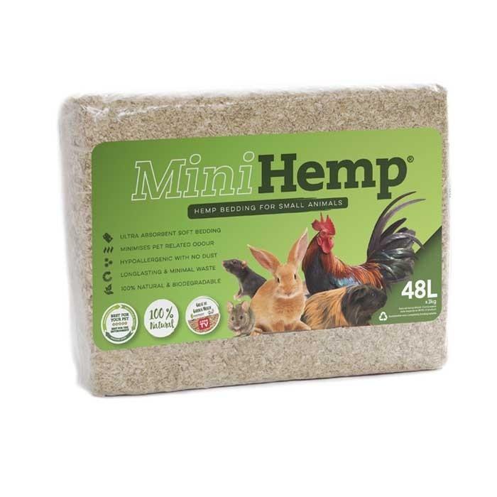 Oz Hemp Mini Hemp Reptile Bedding 48 Litre - PetBuy