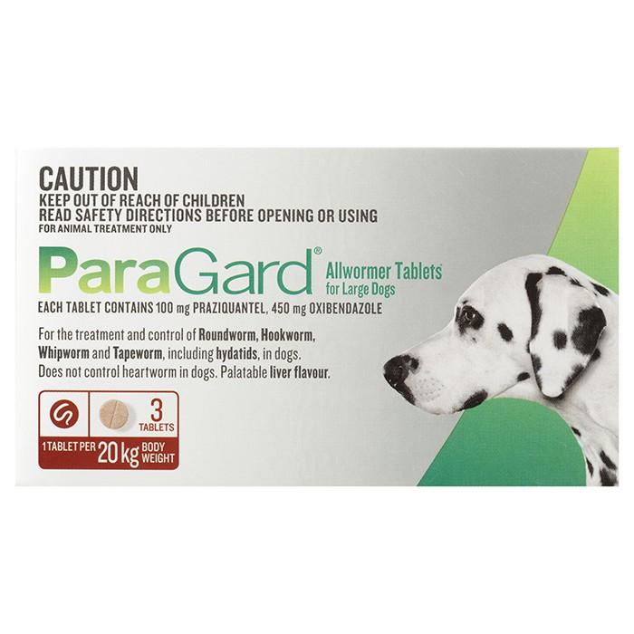 Paragard Allwormer For Large Dogs 3pk - PetBuy