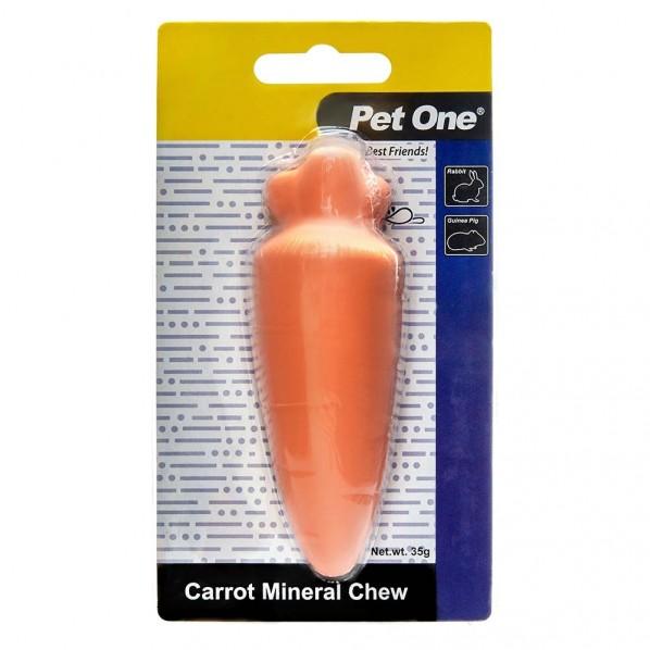 Pet One Carrot Small Pet Mineral Chew 35g - PetBuy