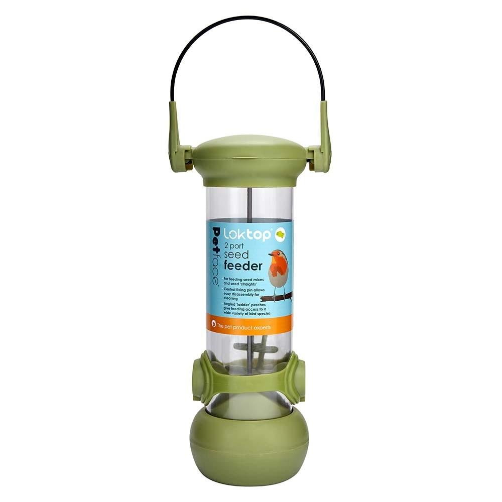 Petface Loktop Bird Seed Feeder 2 Port - PetBuy