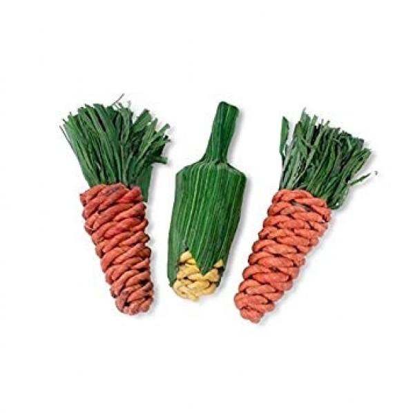 Pipkins Corn & Carrots Small Pet Toy 3 Pack - PetBuy