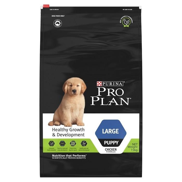 Pro Plan Large Breed Healthy Growth & Development Puppy Food 15kg - PetBuy