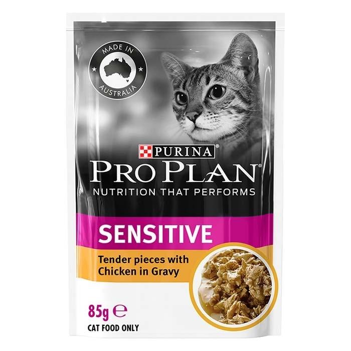 Pro Plan Sensitive Chicken Adult Cat Pouch 85gx12 - PetBuy