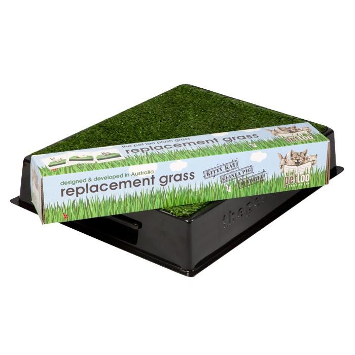 Pup Pee Solution Pet Loo Replacement Grass Large 83x83cm - PetBuy