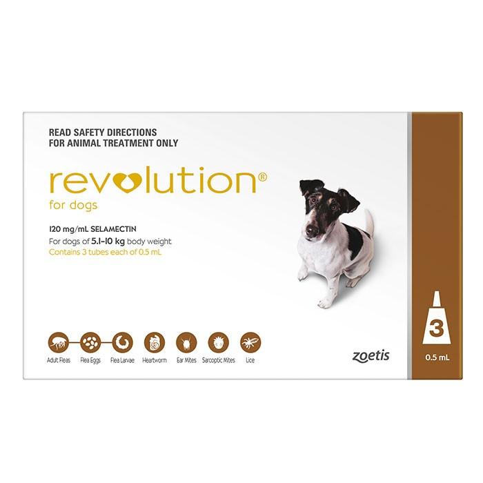 Revolution Brown For Small Dogs 5.1 - 10kg - PetBuy