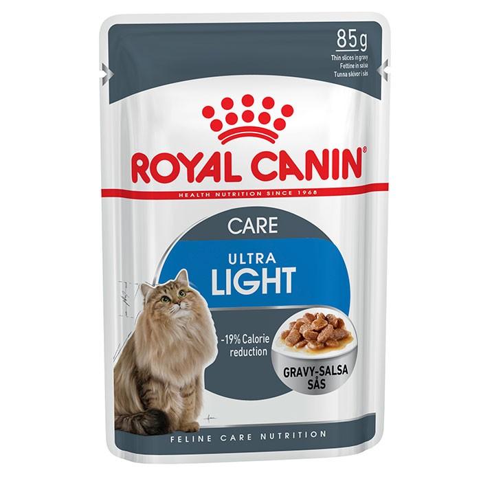 Royal Canin Ultra Light Cat Food in Gravy 85g x12 - PetBuy