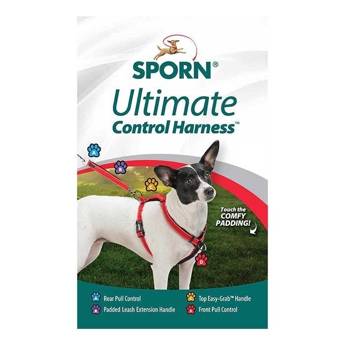 Sporn Ultimate Control Dog Harness Black Medium - PetBuy