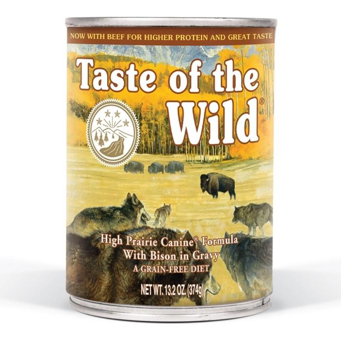 Taste Of The Wild High Prairie Adult Dog Food 374gx12 - PetBuy