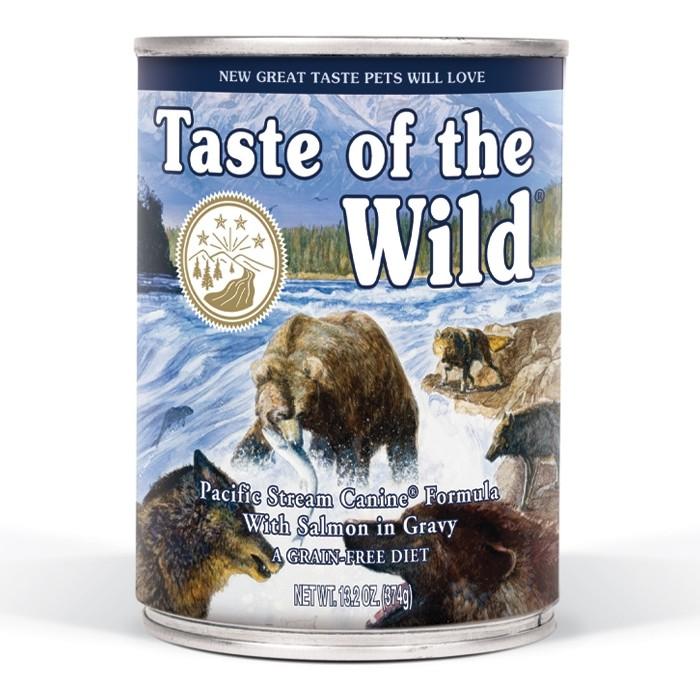 Taste Of The Wild Pacific Stream Adult Dog Food 374gx12 - PetBuy