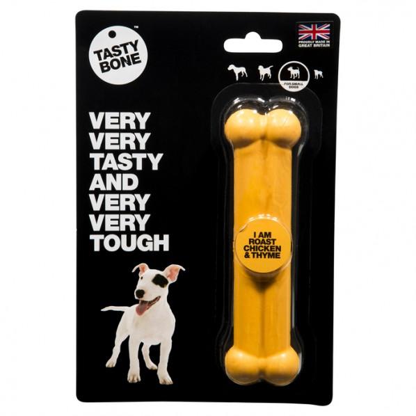 Tasty Bone Roast Chicken & ThymeDog Toy Small - PetBuy