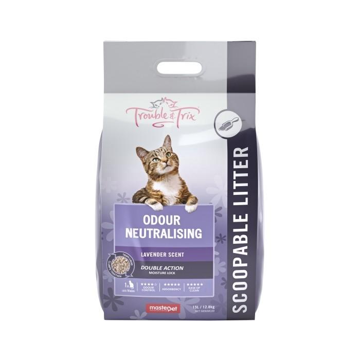 Trouble & Trix Lavender Cat Litter - 15 Litre - PetBuy