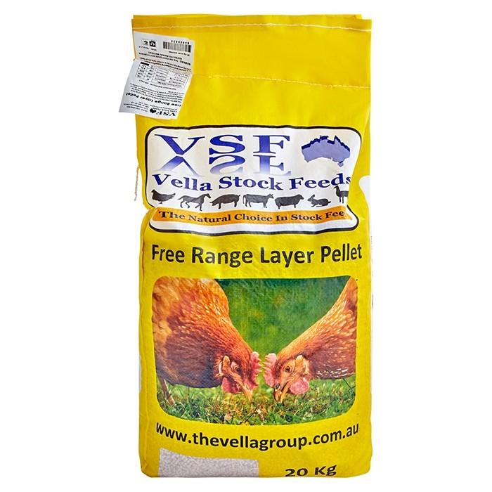 Vella Free Range Poultry Layer Pellet 20kg - PetBuy