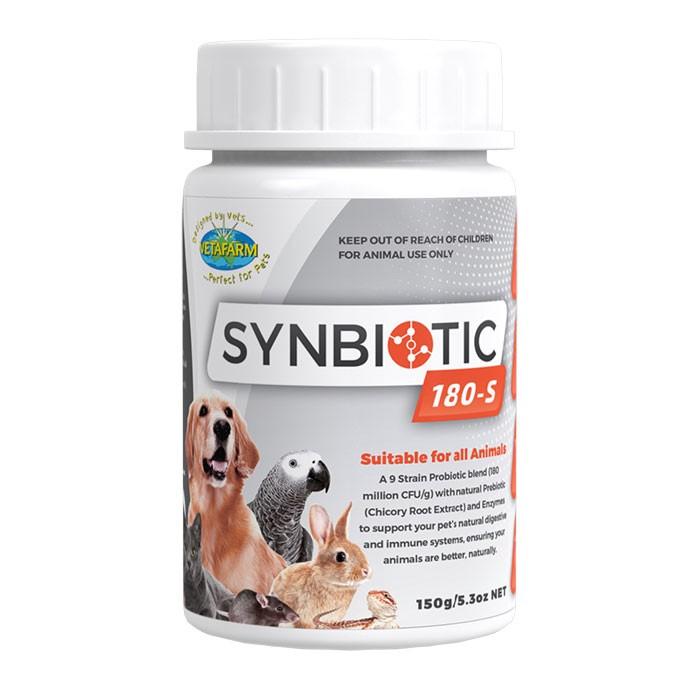 Vetafarm Synbiotic 180-S Animal Probiotic Supplement 150g - PetBuy