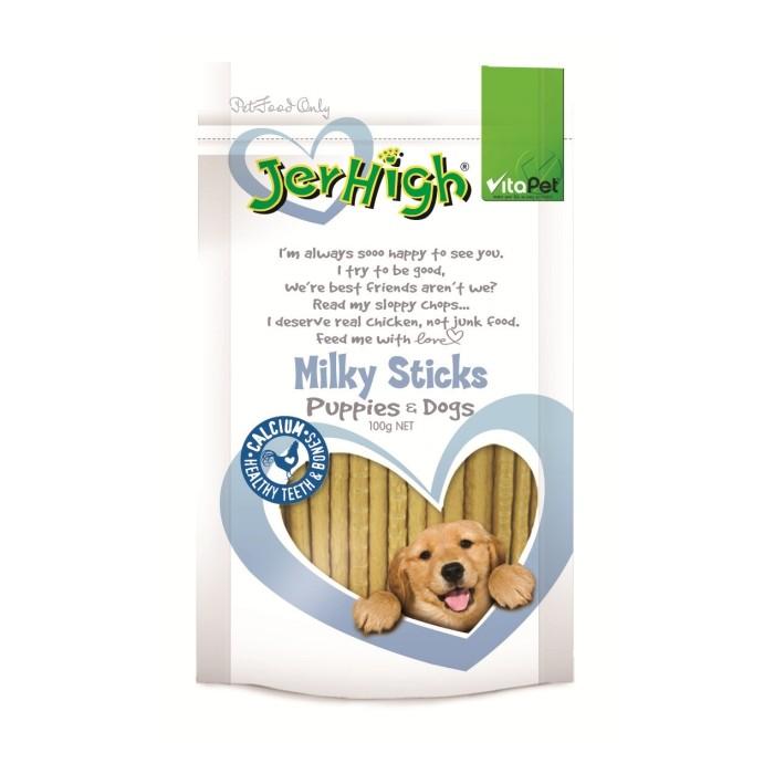Vitapet Jerhigh Milky Sticks Dog Treat 100g - PetBuy