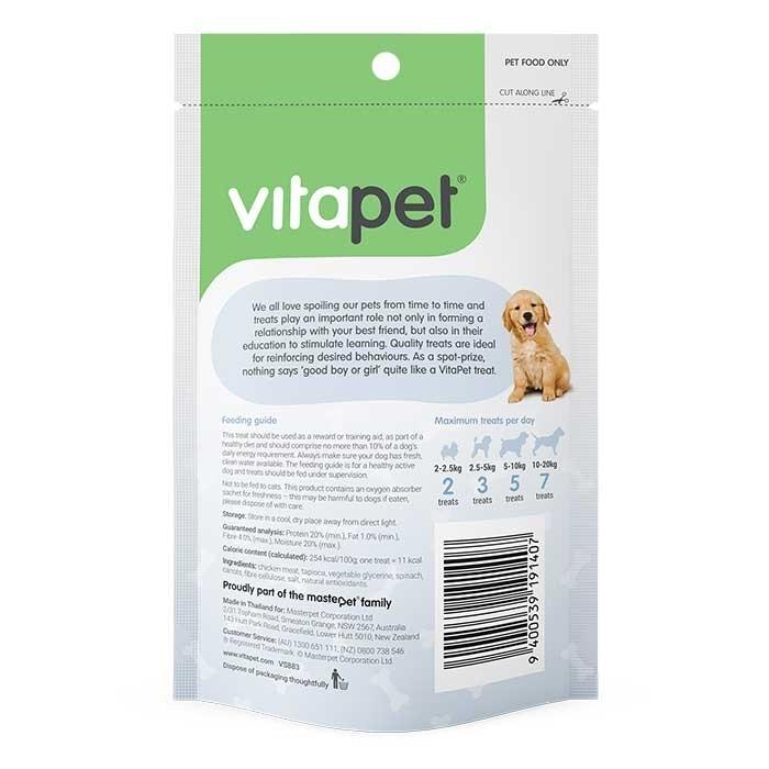 Vitapet Pocket Reward Chicken & Veg Bone Dog Treat 70g - PetBuy