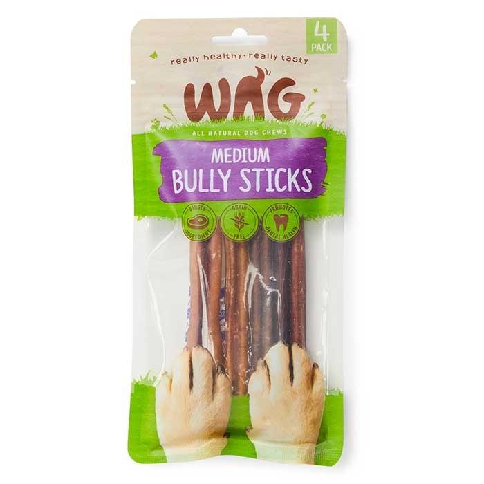 Watch & Grow Beef Bully Stick Dog Treat Medium 4 Pack - PetBuy