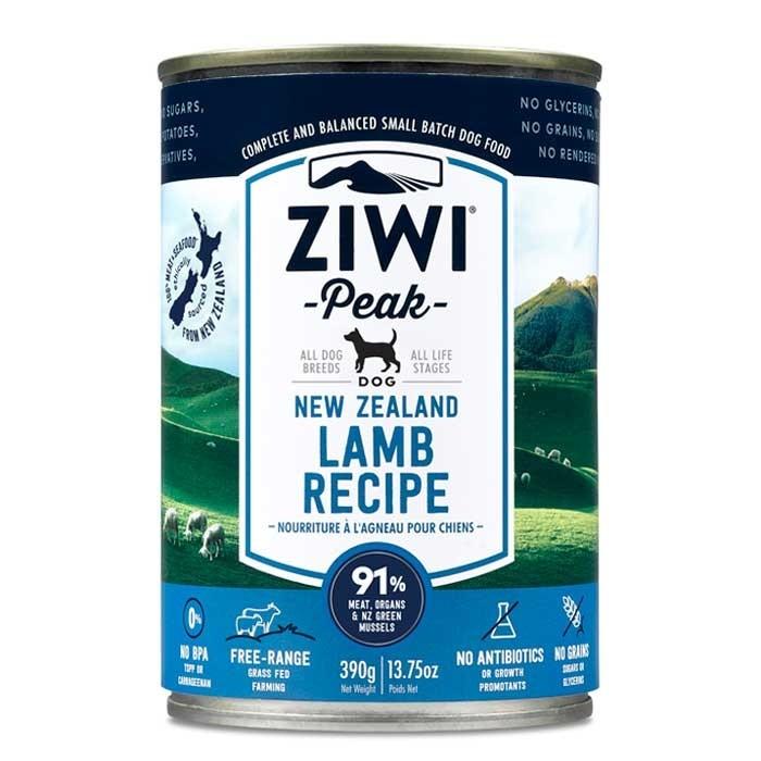ZiwiPeak Air Dried Lamb Adult Dog Can 390gx12 - PetBuy