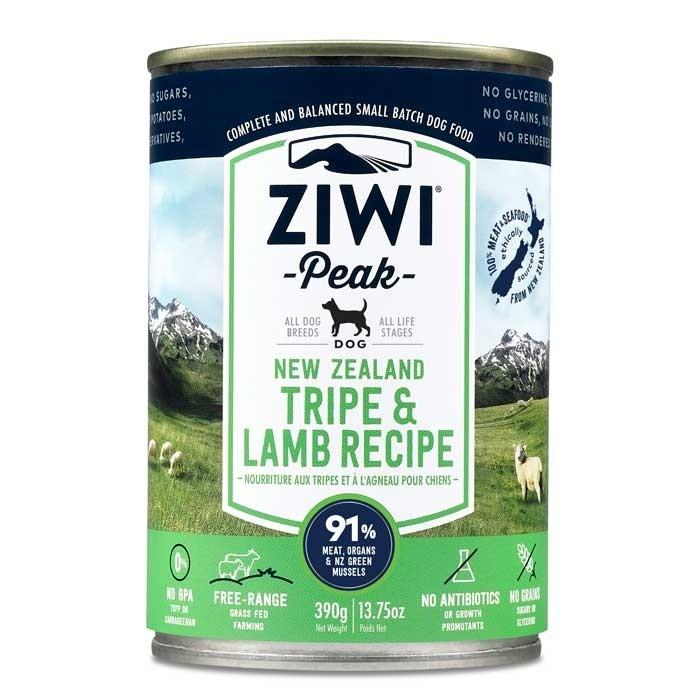 ZiwiPeak Tripe & Lamb Adult Dog Can 390gx12 - PetBuy